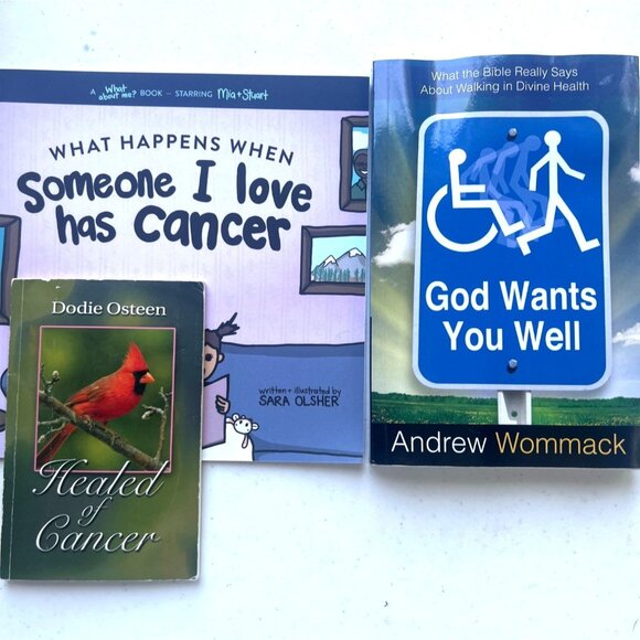 Book Set of 3 Healing Faith by Womack Osteen & Olsher Cancer - Picture 1 of 9
